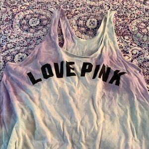 PINK tie-dye tank top - worn ONCE